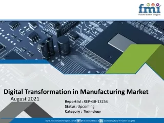 digital transformation in manufacturing market