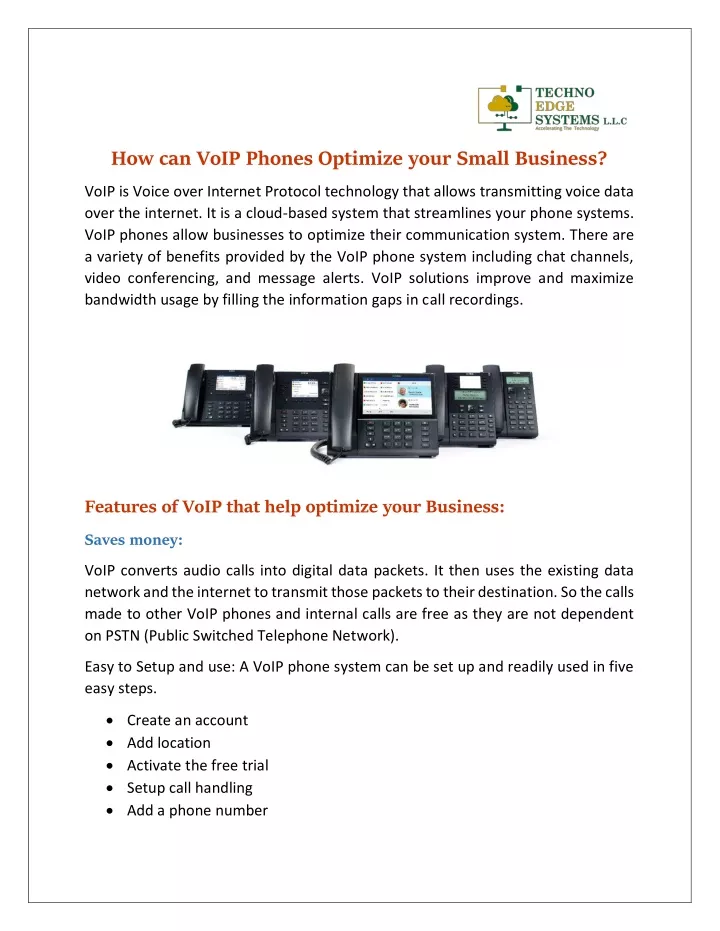 how can voip phones optimize your small business