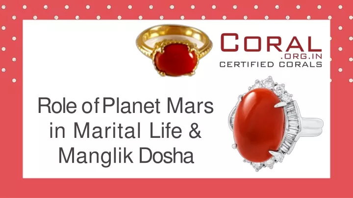 role of planet mars in marital life manglik dosha