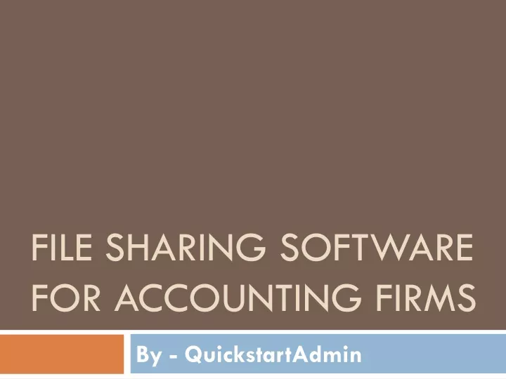 file sharing software for accounting firms