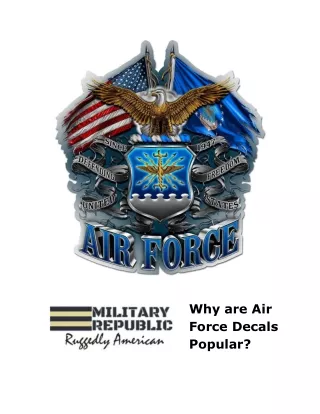 Why are Air Force Decals Popular?