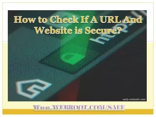 how to check if a url and website is secure