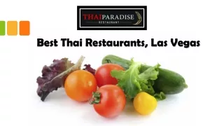 Best Thai Restaurants, Las Vegas