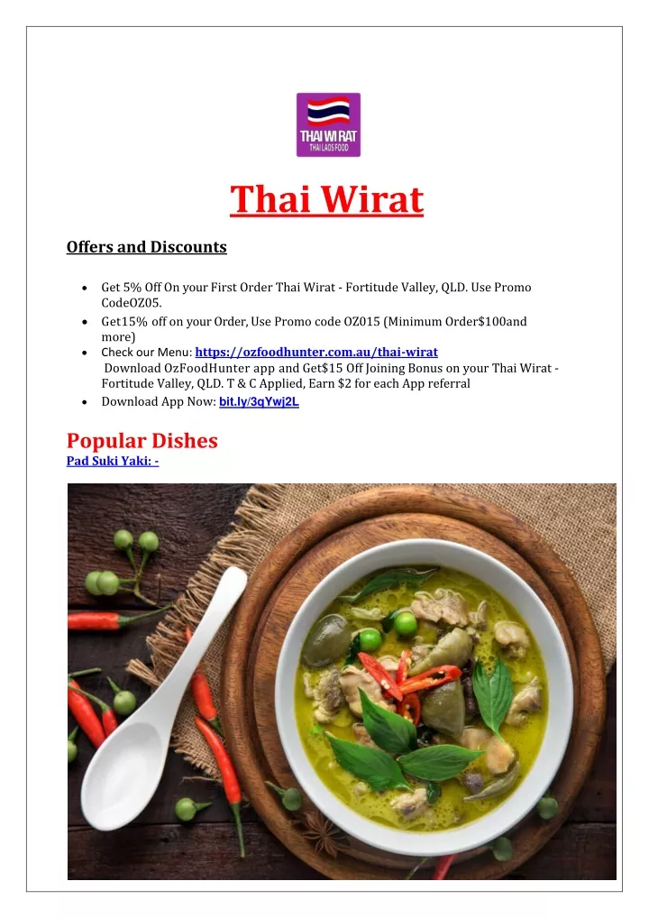 thai wirat offers and discounts get 5 off on your