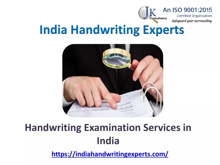 handwriting examination services in india