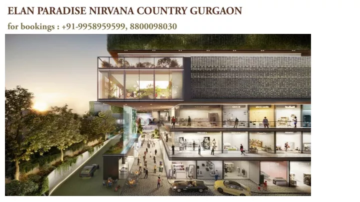 elan paradise nirvana country gurgaon