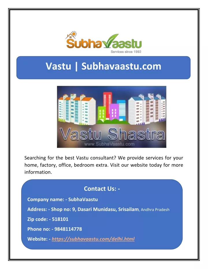 vastu subhavaastu com