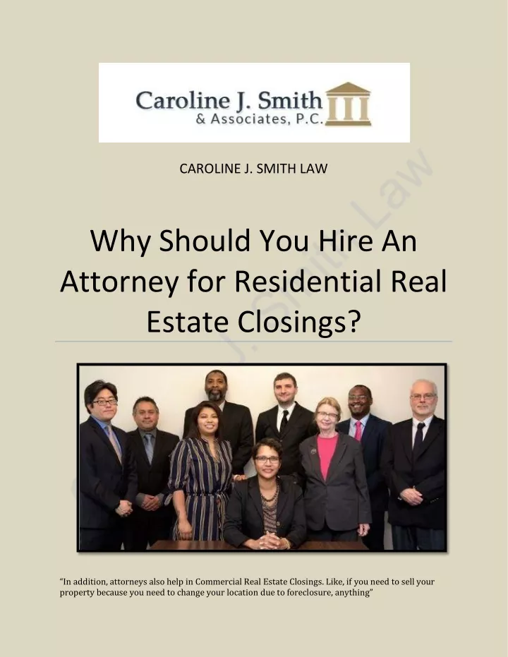 caroline j smith law