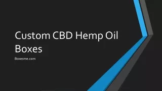 custom cbd hemp oil boxes