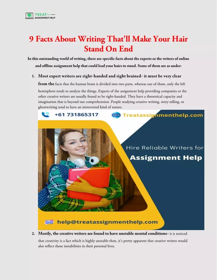 9 facts about writing that ll make your hair