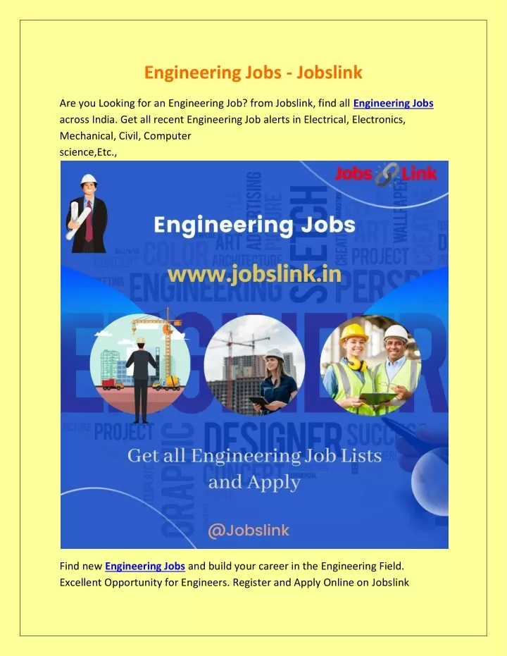 engineering jobs jobslink