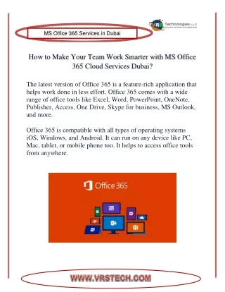 ms office 365 services in dubai