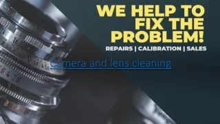 camera and lens cleaning