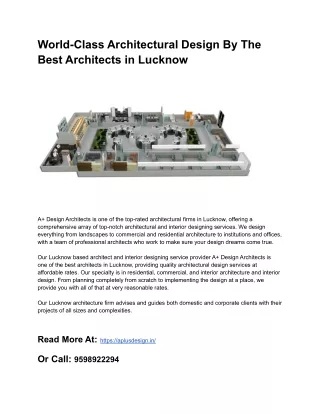 world class architectural design by the best