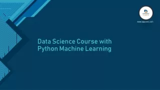 Data Science Course with Python Machine Learning by Apponix