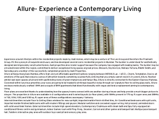 allure experience a contemporary living