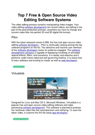 top 7 free open source video editing software