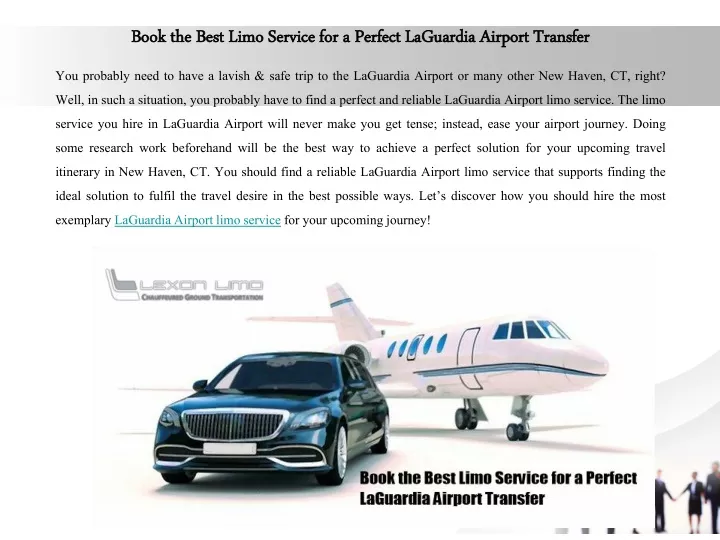 book the best limo service for a perfect