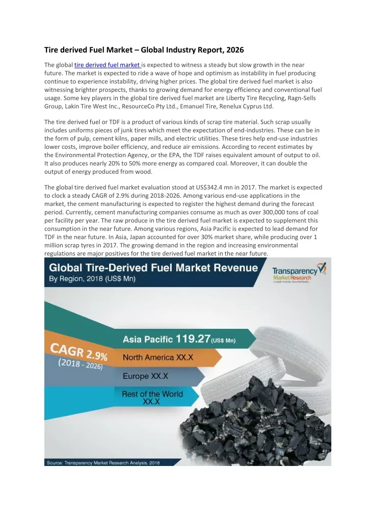 tire derived fuel market global industry report