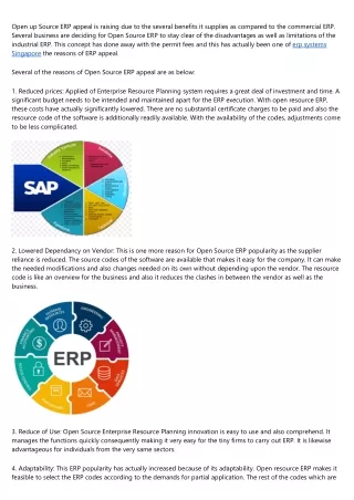 open up source erp appeal is raising