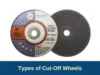 types of cut off wheels