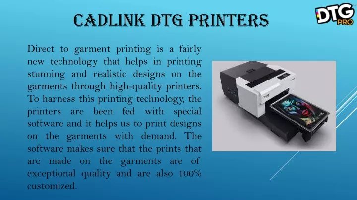 cadlink dtg printers