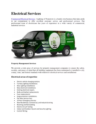 Solar Light for Commercial Services