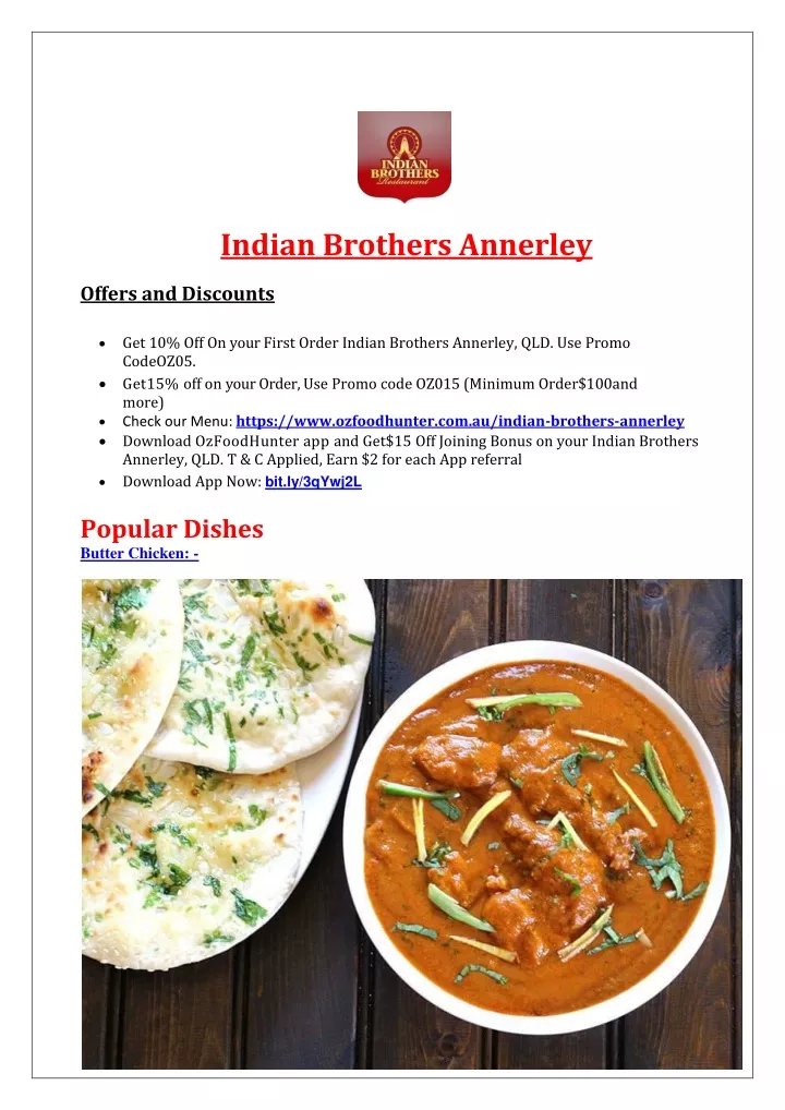 indian brothers annerley offers and discounts