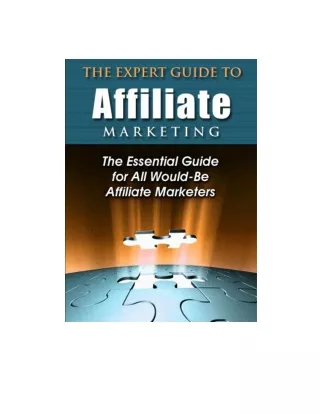 The Expert Guide to Affiliate Marketing