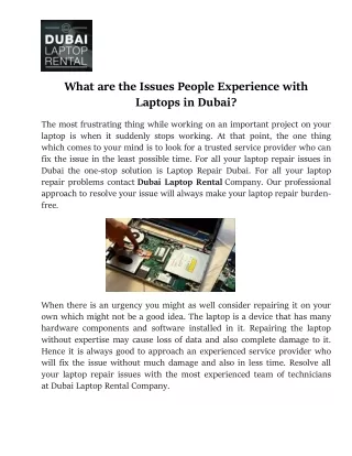 what are the issues people experience with