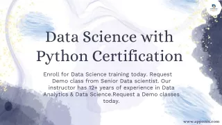 data science with python certification