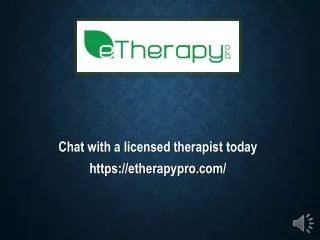 chat with a licensed therapist today https etherapypro com