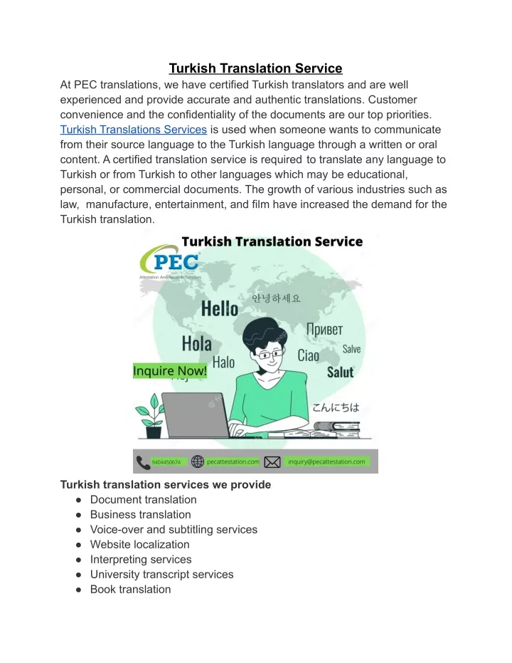 turkish translation service