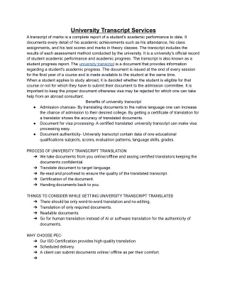 university transcript services