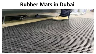 rubber mats in dubai