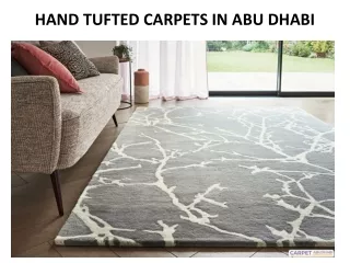 hand tufted carpets in abu dhabi