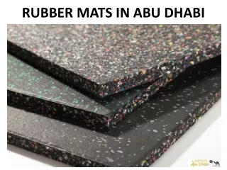 rubber mats in abu dhabi