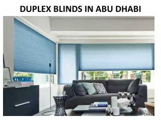 duplex blinds in abu dhabi