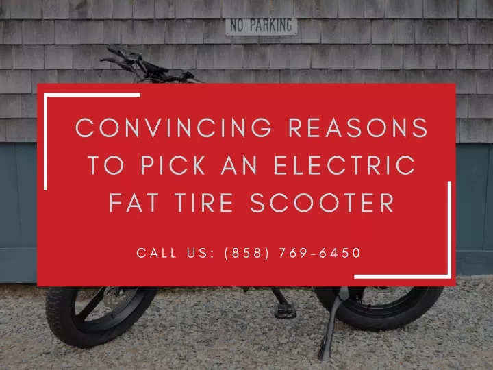 convincing reasons to pick an electric fat tire