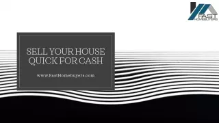 Sell your house QUICK for cash