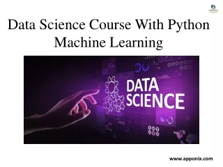 Data Science Course With Python Machine Learning