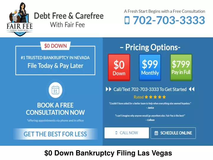 0 down bankruptcy filing las vegas