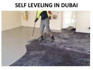 self leveling in dubai