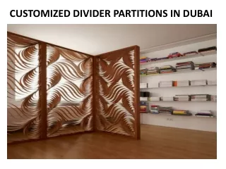 customized divider partitions in dubai