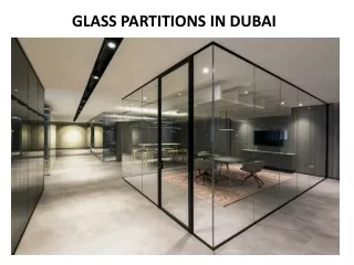 glass partitions in dubai