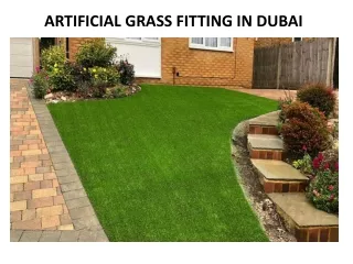 artificial grass fitting in dubai
