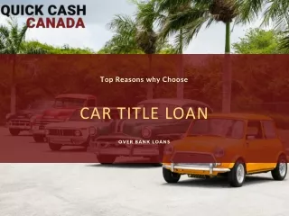 Top Reasons why Choose car title loan