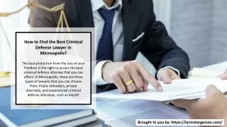 How to Find the Best Criminal Defense Lawyer in Minneapolis