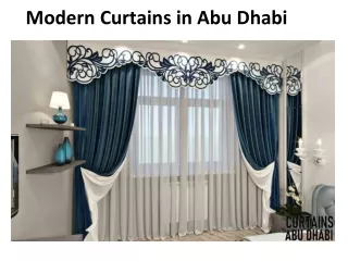 modern curtains in abu dhabi