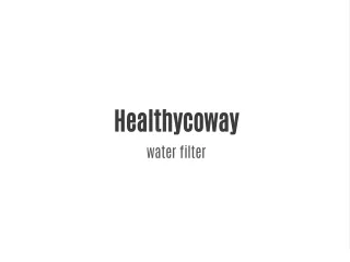 Healthycoway